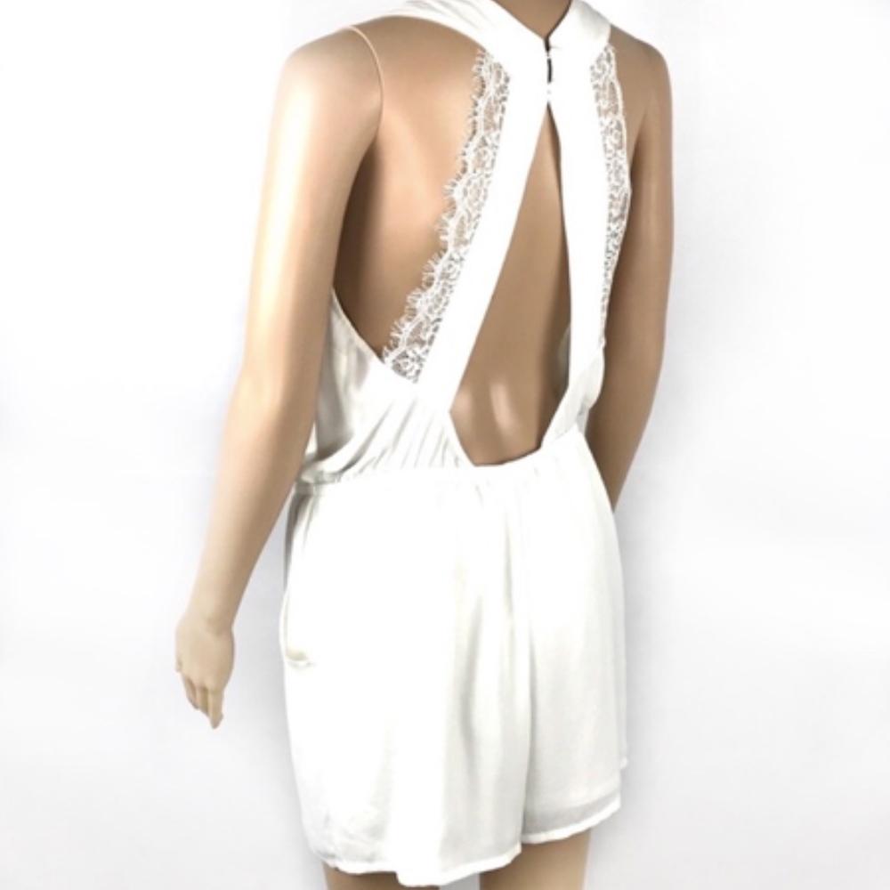 Ivory Backless Romper